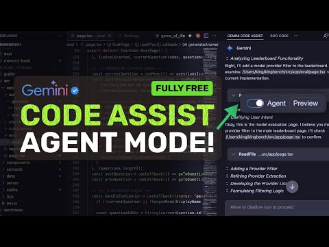 Google's Gemini Code Assist AGENT MODE: RIP Cursor! This FULLY FREE AI Coder by Google is COOL!