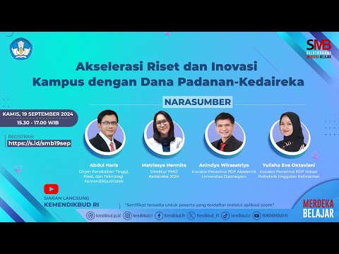 SMB: Akselerasi Riset dan Inovasi Kampus dengan Dana Padanan-Kedaireka