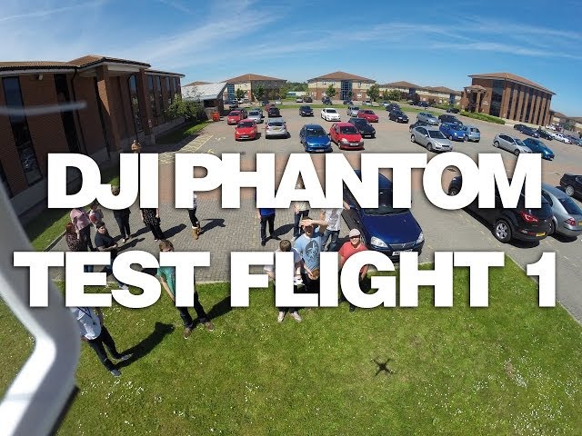First Flight with DJI Phantom + Crash in to a tree at the end.