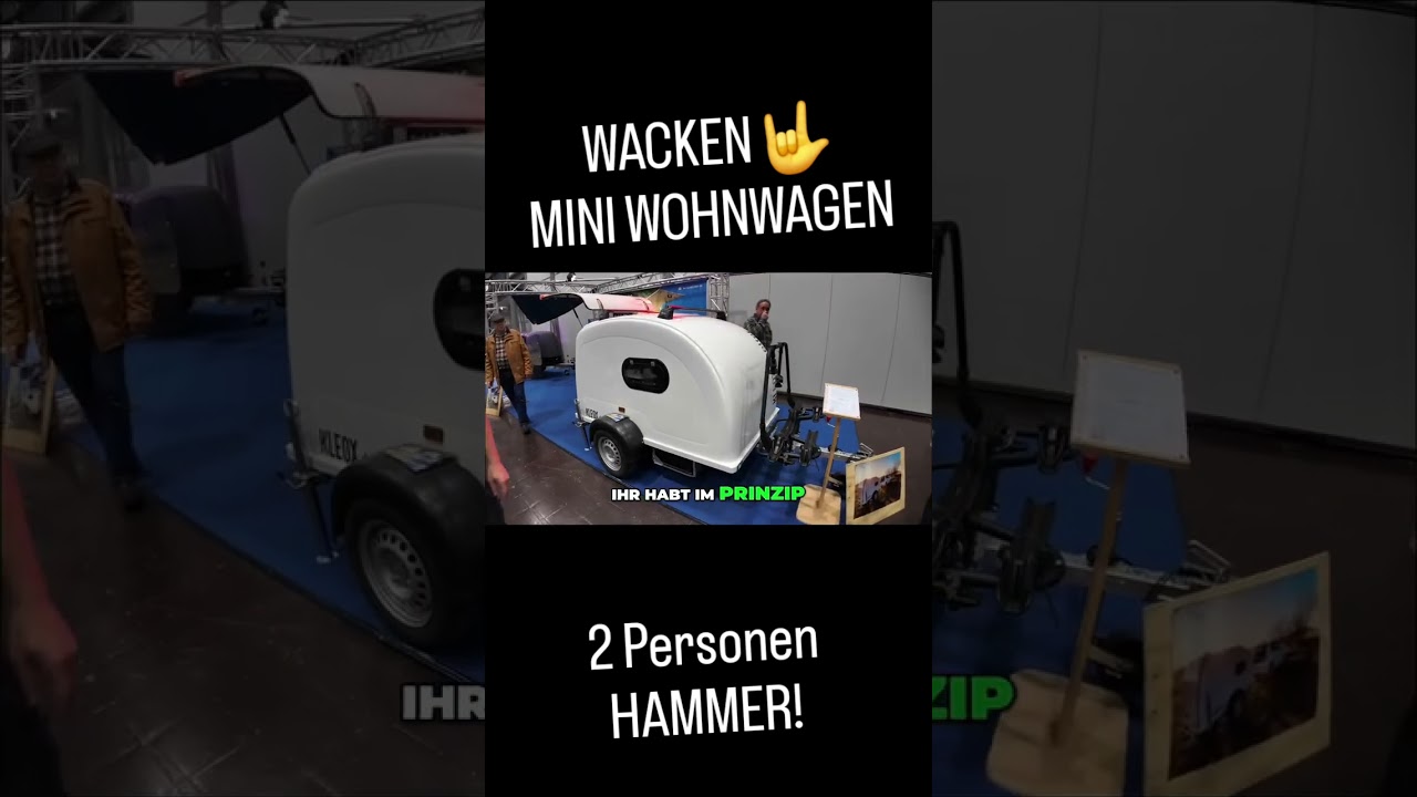 MINI 2 Pers. GFK Wohnwagen erobert Deutschland 🔥 Made in Sachsen Kleox Camper
