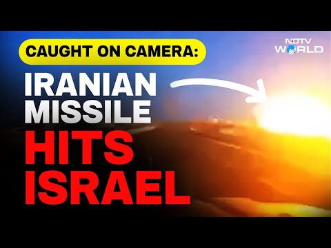 Iran Israel War | Dashcam Footage Shows Moment Iranian Missile Hit Israeli City Ashdod | US | Trump