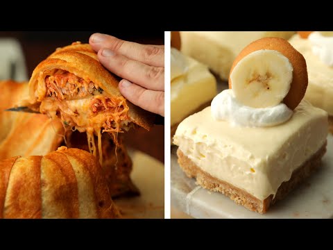Chicken Tinga Party Ring + Banana Pudding Cheesecake Bars // Presented by Dora the Explorer & Tasty
