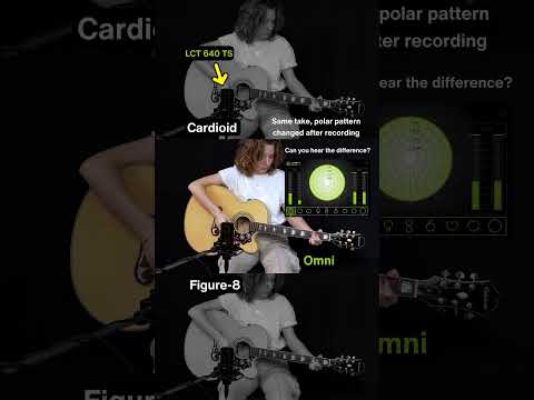 Can you hear the difference between a cardioid, omni and figure-8 polar pattern on acoustic guitar?🎸