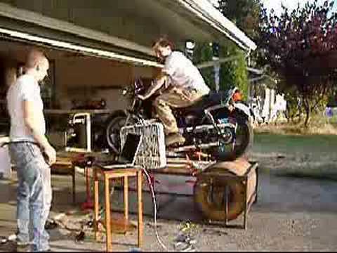 Homemade Motorcycle Dyno, First Test Runs - YouTube engine test stand wiring 