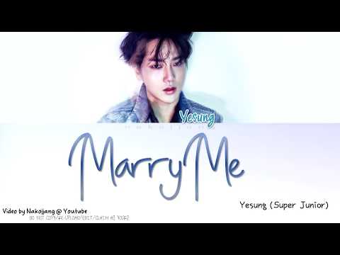 YESUNG (예성) - 결혼해줘 (Marry Me) (Color Coded Lyrics Eng/Rom/Han/가사)
