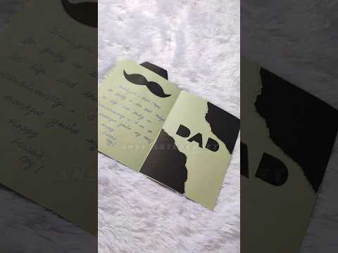 Father's Day❤️Greeting Card Making🧔🏻 #greetingcard #fathersday #craft #giftideas #trending #shorts