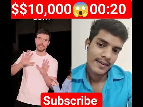 OMG 😱$$💵💸earn 10,000 in  00:20 second amazing #facts challenge for@@ Mr Beast