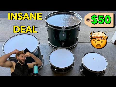 What Does a $50 Drum Kit From Facebook Marketplace Sound Like? pt 4