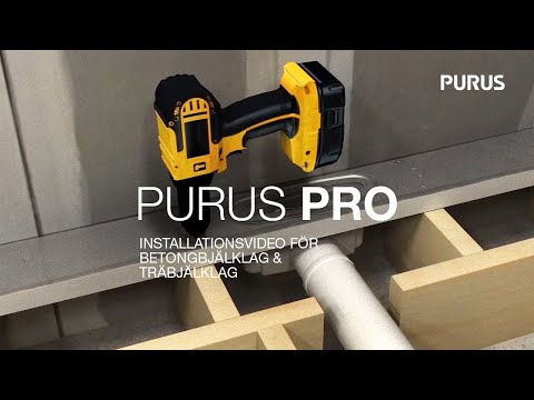 Purus PRO Line - Installation av golvbrunn i betongbjälklag & träbjälklag