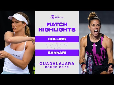 Danielle Collins vs. Maria Sakkari | 2022 Guadalajara Round of 16 | WTA Match Highlights