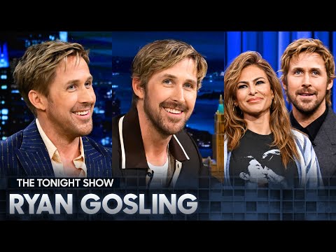 Ryan Gosling Gives Jimmy a Pink Manicure, Surprises Wife Eva Mendes with a Birthday Serenade