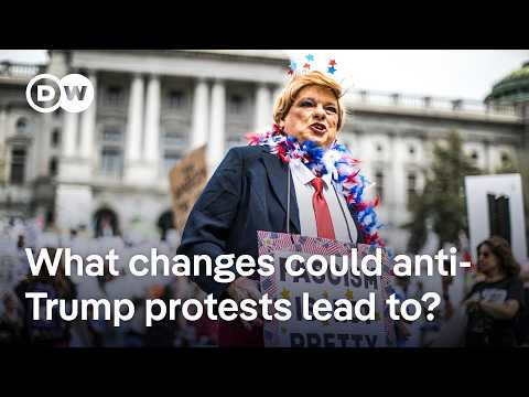 Protest rallies take place across US against Trump policies | DW News