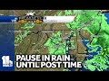 Rain to return by Preakness post time