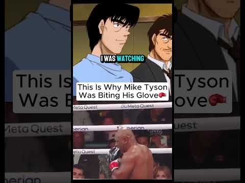 This Is Why Mike Tyson Was Biting His Glove 🥊💡  #edit #boxing #jakepaul #miketyson