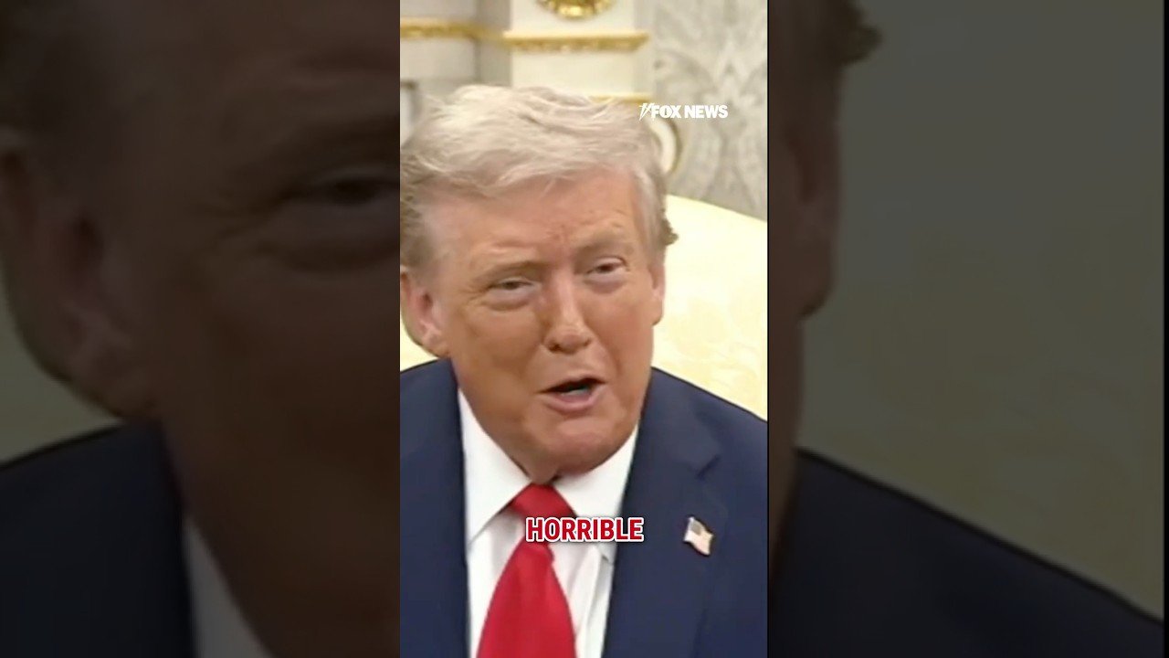 'ABSOLUTELY HORRIBLE': Trump calls out media's coverage of peace quest #shorts #trump #peace #media
