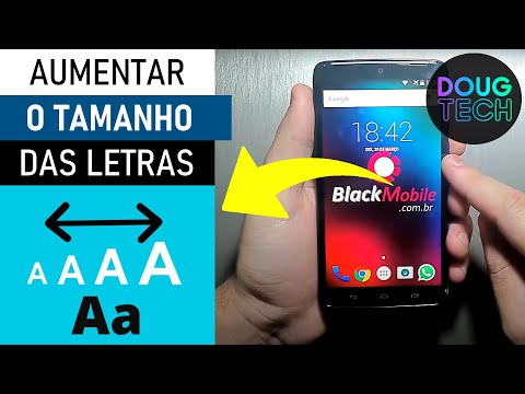 Como ajustar o TAMANHO das LETRAS em Motorola Antigo