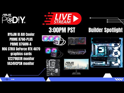 PCDIY Show #87 - RYUIN III AIO cooler, ROG STRIX RTX 4070, new MB & monitors, PC builds & more!