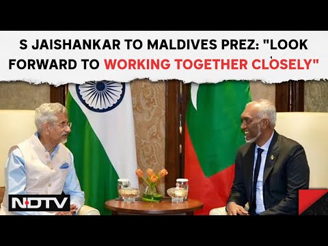 S Jaishankar To Maldives President: "Look Forward To Working Together Closely"