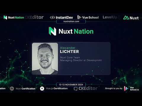 Nuxt Nation 2024: Alexander Lichter - Nuxt, Nitro and h3 in Practice - Unleash the Full Stack Beast