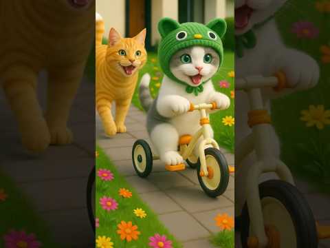 cute cats fun in the garden#cat #cats #catlovers #cute #animation #viral #catshorts #shorts#youtube