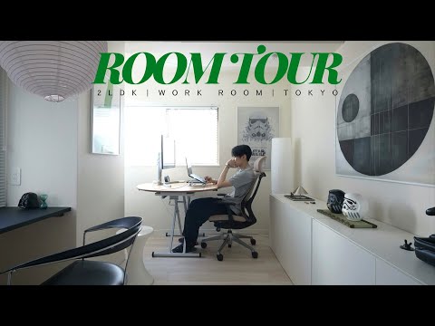 ［ROOM TOUR］和×モノトーンの仕事部屋。IKEA多めの2LDK新居ワークルームをジャパンディスタイルで。｜IKEA｜ART｜JAPANDI