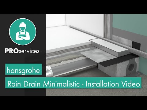 hansgrohe RainDrain Minimalistic Installation Video
