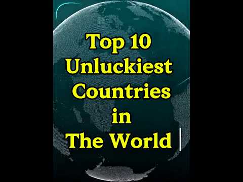 Top 10 Unluckiest Countries in the World. #top10list #viralshort #unluckiestcountries #virals