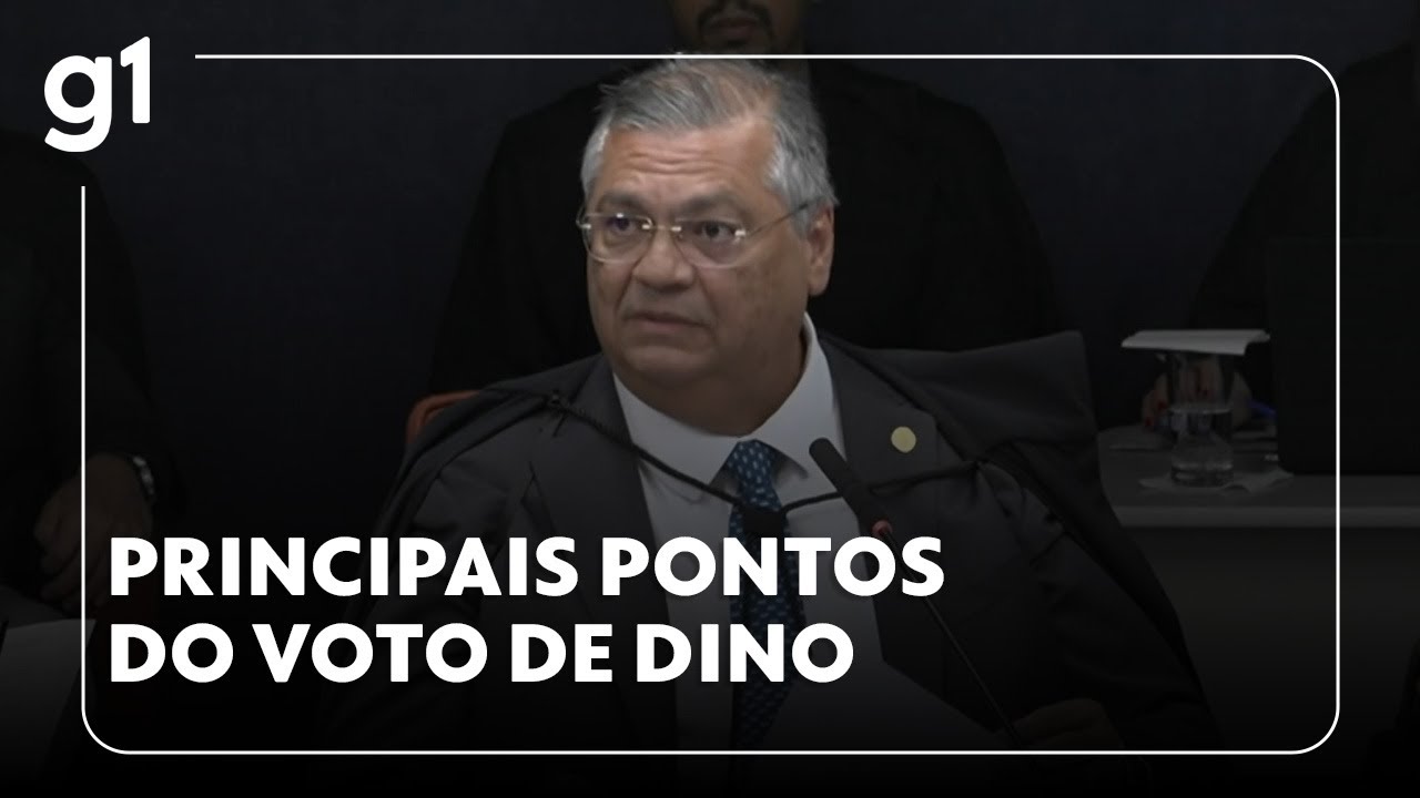 Jornal da Globo: Veja principais pontos do voto de Dino no julgamento da trama golpista