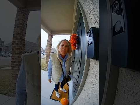 HOA Karen gets the surprise of her life #DoorbellCam #Viral #Subscribe #funny #prank