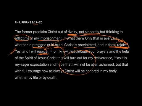 Philippians 1:18–20 // Honor Christ in Life or Death