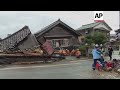 Rescatistas trabajan contrarreloj para hallar sobrevivientes tras potente sismo en Japón  - 02:01 min - News - Video