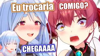 Pekora SURTA quando sua mãe escolhe MARINE pra TROCA DE CORPO