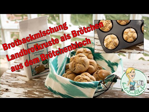 Brotbackmischung Landbrotkruste als Brötchen aus dem Brötchenblech von Wundermix