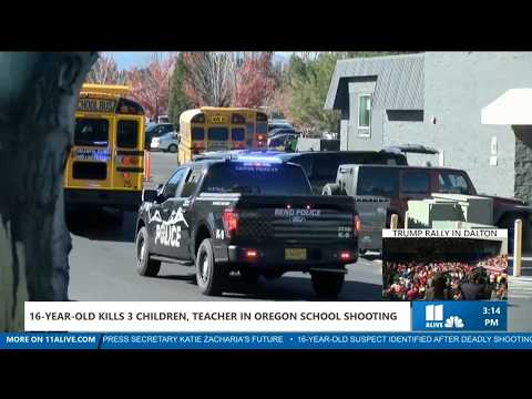 Oregon school shooting kills three children, teacher