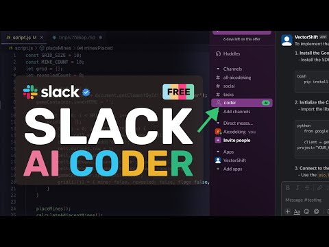 Slack Coder : This AI Coder can CREATE FULL-STACK APPS FROM WITHIN SLACK! (w/ Vectorshift)
