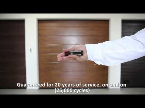 MCA Sectional door with torsion springs Optima Plus - YouTube