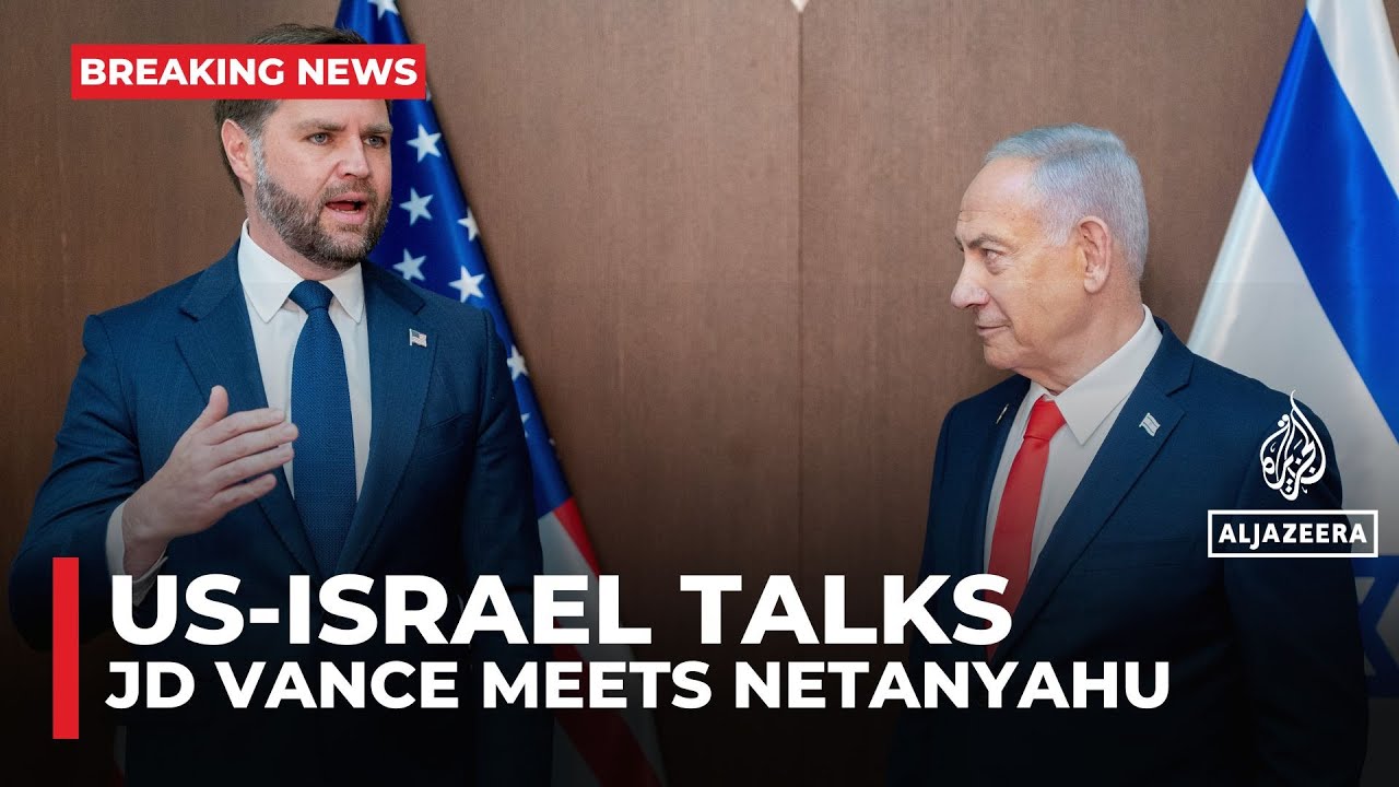 US VP JD Vance meets Israeli PM, saying he's optimistic about the fragile ceasefire in Gaza