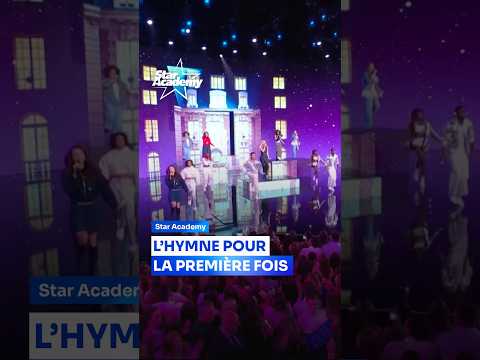 Les académiciens chantent l’hymne pour la première fois sur scène 🥹🕺