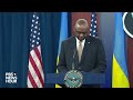 WATCH LIVE: Austin and Joint Chiefs of Staff chairman Brown speak after Ukraine meeting  - 41:41 min - News - Video