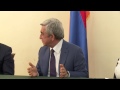 Serj Sargsyan. Who said that we are entering the Customs Union with Karabakh? thumbnail