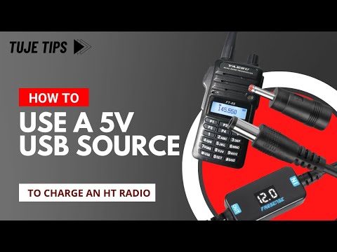 How To Use A 5 Volt USB Source to Charge An HT Ham Radio