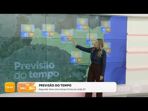 Segunda-feira (12/08/2024) com tempo firme em toda SC | Tempo | SCC Meio-Dia