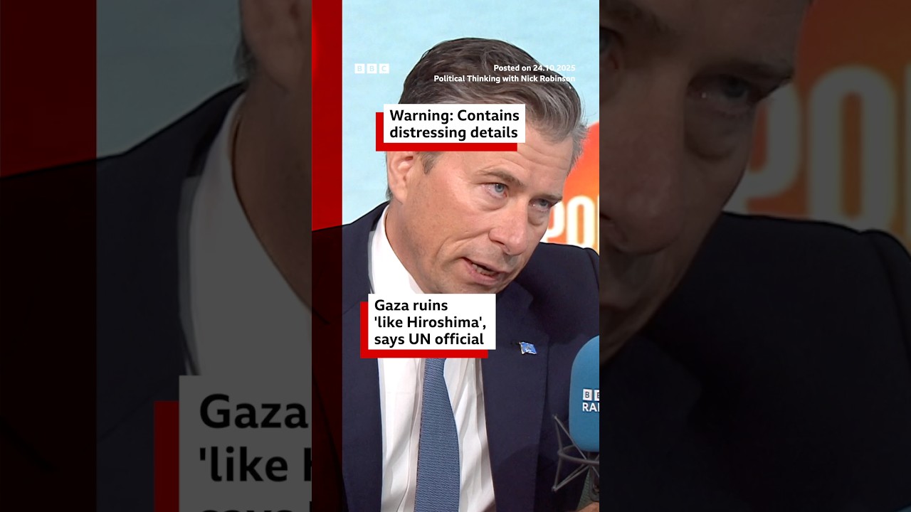 Gaza ruins 'like Hiroshima', says UN official. Gaza BBCNews