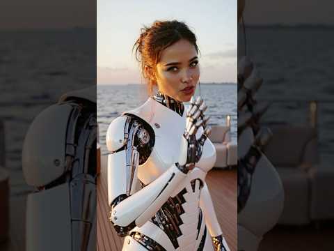 Elderly Millionaire Reunites With His AI Humanoid Robot Girlfriend on His Yacht in San Francisco Bay