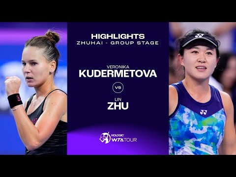 Veronika Kudermetova vs. Zhu Lin | 2023 Zhuhai Group Stage | WTA Match Highlights