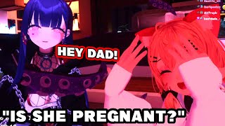 Papa Numi walks in at the perfect time