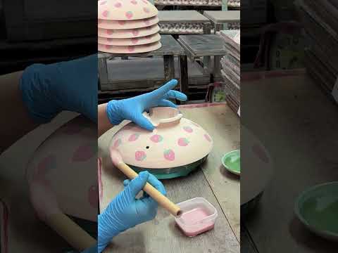 陶器ができるまで　～The process of making Japanese pottery　by japanese　craftsman 　～陶器の製造工程　#shorts