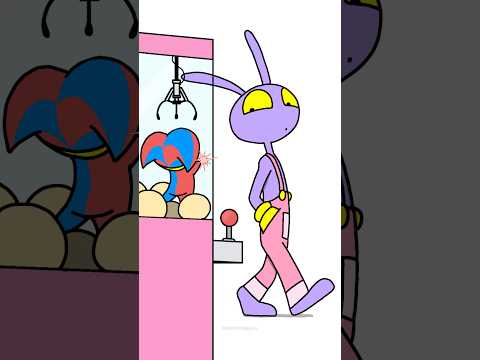 SAVE BABY POMNI!!😱JAX Claw Machine Challenge!! But...😭#animation #friendship #shorts