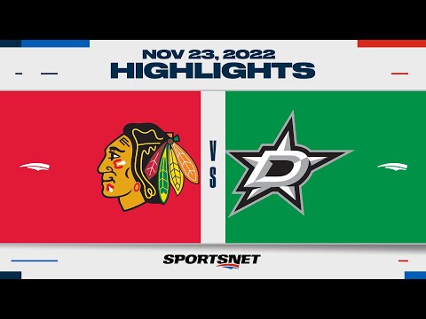 NHL Highlights | Blackhawks vs. Stars - November 23, 2022