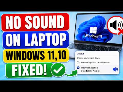 No Sound on Laptop Windows 11,10 Fixed